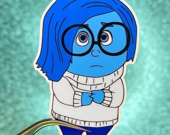 Sadness Sticker | Inside Out | Waterproof Vinyl Sticker