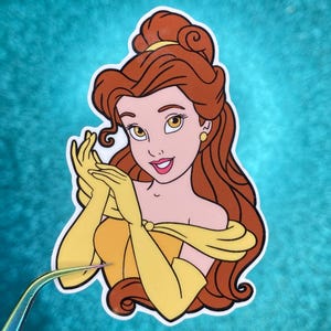 Belle Sticker | Beauty and the Beast | Waterproof Vinyl Sticker