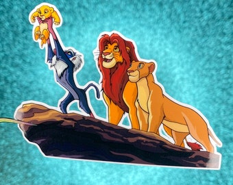 Pegatina El Ciclo de la Vida / El Rey León / Pegatina de vinilo impermeable