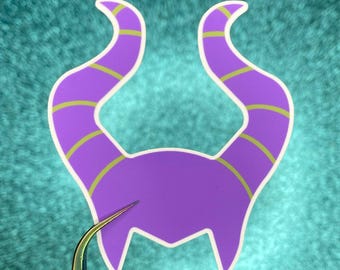 Maleficent Horns Sticker | Sleeping Beauty | Waterproof Vinyl Sticker