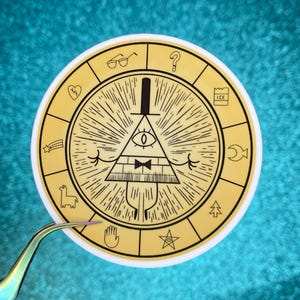 Bill Cipher Sticker | Gravity Falls Sticker | Waterproof Vinyl Sticker