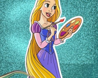Tangled Rapunzel Sticker | Waterproof Vinyl Sticker
