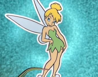 Pegatina de Campanilla / Peter Pan / Pegatina de vinilo impermeable