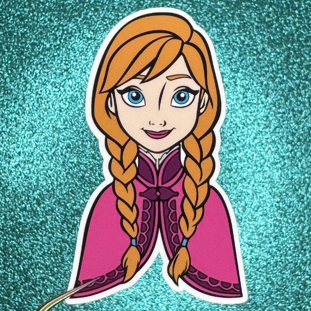 Anna Sticker | Frozen | Waterproof Vinyl Sticker - Etsy