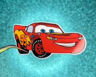 Lightning McQueen Sticker | Cars | Waterproof Vinyl Sticker