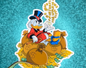 Scrooge McDuck Sticker | Ducktales | Waterproof Vinyl Sticker