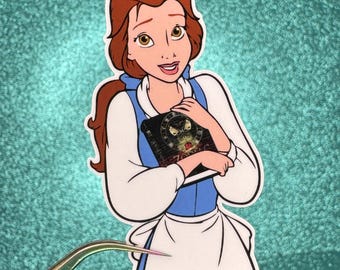 Belle Reads Zodiac Academy Sticker | Beauty and the Beast | Waterproof Vinyl Sticker
