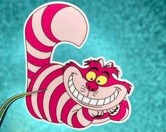 Cheshire Cat Sticker | Alice in Wonderland | Waterproof Vinyl Sticker