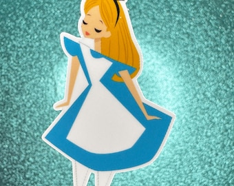 Alice Sticker | Alice in Wonderland Sticker | Waterproof Vinyl Sticker