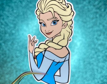 Elsa Sticker | Frozen | Waterproof Vinyl Sticker