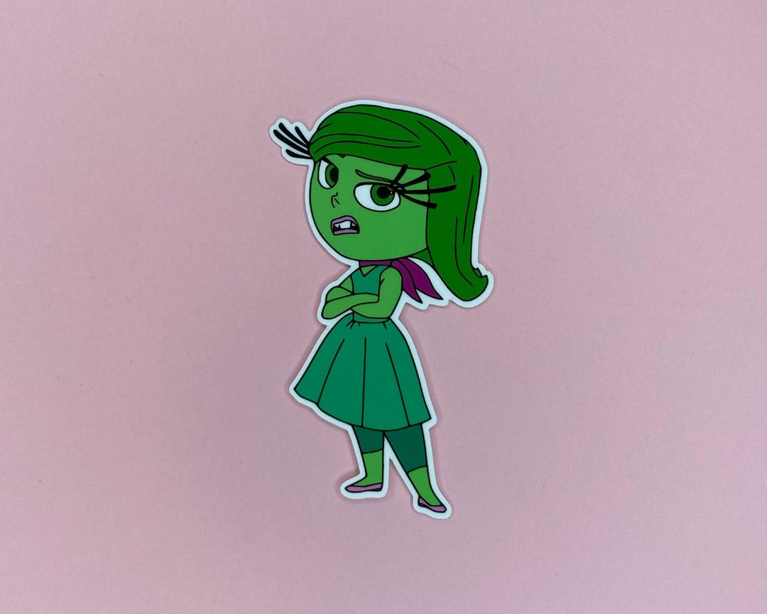 Disgust Sticker | Inside Out Sticker | Waterproof Vinyl Sticker - Etsy