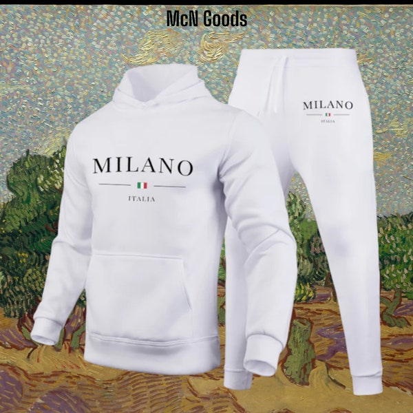 Men's Tracksuit, Milano Tracksuit, Gift for Men, Full Piece Set, Comfy Hoodie Set, Stylish, Casual Streetwear, Joggers