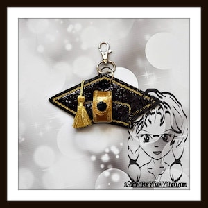GRaD GRADUATION Holder ~ Bow Hat Headband CARRiER Holder ~ In the Hoop ~ Instant download Design by Carrie