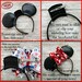 TAB to hold 3d BOWs & 2 Ears (3 Piece) Mr Miss Mouse Ears Headband ~ In the Hoop ~ Downloadable DiGiTaL Machine Emb Design by Carrie