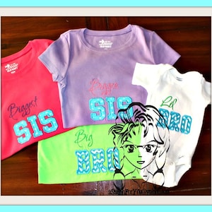 New, Lil, Big, Bigger, Biggest SIS - Brother Applikation Design ~ Instant download Design by Carrie