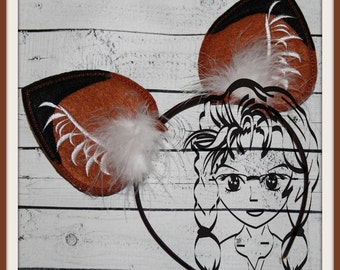 FOX EARs ANiMAL ~ (2 Piece) ~ In the Hoop ~ Instant download Design by Carrie
