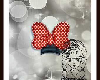 BOW Plain Flat ~ Fascinator (Add On ~ 1 Pc) Headband ~ In the Hoop ~ Instant download Design by Carrie