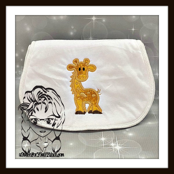 GIRAFFE Boy Applique Animal Zoo Baby Fun on a Tee ~ In the Hoop ~ Instant download Design by Carrie