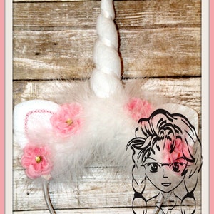 UNICORN HoRN & EaRS ~ (3 Piece) ~ In the Hoop ~ Instant download Design by Carrie