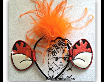 TIGER Ears ~ (4 Piece) Headband ~ In the Hoop ~ Instant download Design by Carrie
