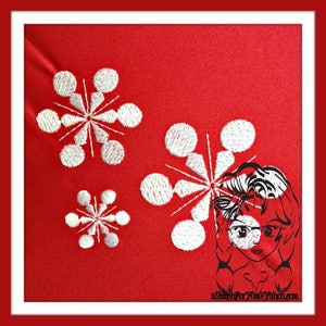 SNOWFLAKE #1 - Christmas, Ice Snow ~ Instant download Design by Carrie