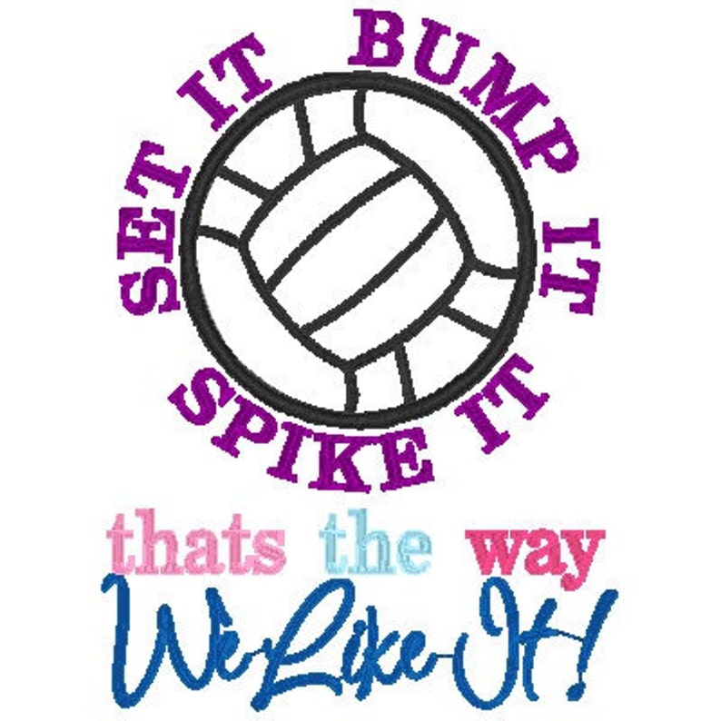 VOLLEYBALL Bump Set Spike It Thats the Way We Like It in Etsy