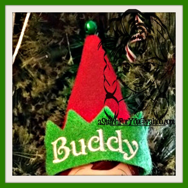 Hat & Trim With 30 Names Christmas Costume Inspired ELF Size Etsy