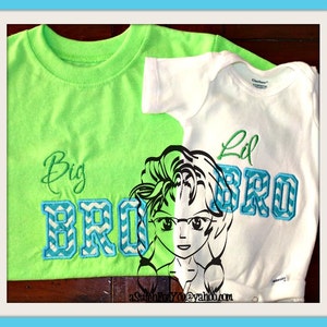 New, Lil, Big, Bigger, Biggest BRO - Brother Applikation Design ~ Instant download Design by Carrie