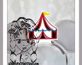 CIRCUS TeNT ~ Fascinator (Add On ~ 1 Pc) ~ In the Hoop ~ Instant download Design by Carrie