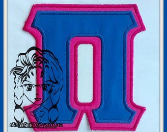 PI GrEEK LeTTERs SoRoRITY Double Applique ScHooL College ~ Instant download Design by Carrie