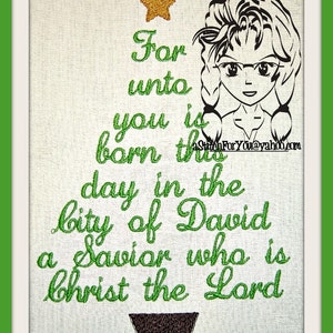 TREE Christmas For unto you is born this day Christ Luke 2 11 Instant download Design by Carrie image 2