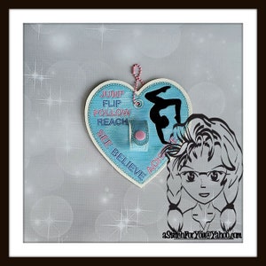 GYMNASTICS Holder ~ Bow Hat Headband CARRiER HOLDER ~ In the Hoop ~ Instant download Design by Carrie