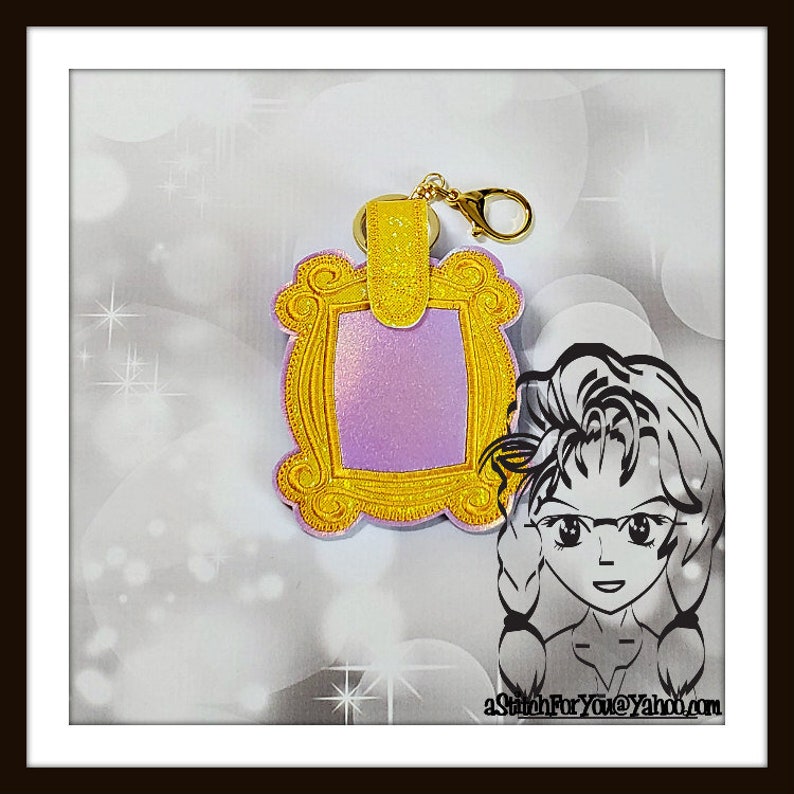 FRAME Friends Face Mask CASE Holder In the Hoop Instant download Design by Carrie image 1
