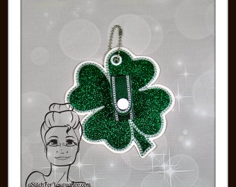 CLoVER SHaMROCK Holiday Holder ~ Bow Hat Headband CARRiER HOLDER ~ In the Hoop ~ Instant download Design by Carrie