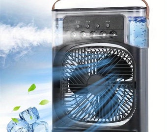Portable Air Conditioner Fan Household Small Air Cooler Humidifier Hydrocooling Fan Portable Air Adjustment for Office 3 Speed