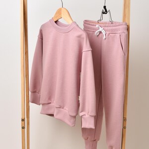 Set di abbigliamento per bambini in cotone, felpa e tuta da jogging, tuta unisex per neonati, completo morbido per bambini, maglione unisex, set per neonati e bambini piccoli