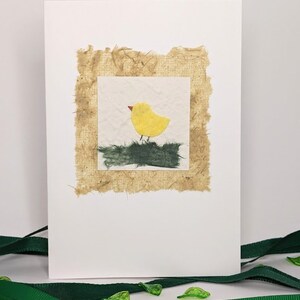 Carte de voeux de poussin de Pâques / carte faite main / carte de voeux / carte de joyeuses Pâques / célébration