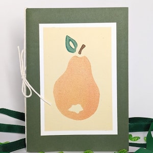 Birne Karte / Frühling Sommer Grußkarte / grüne Karte / Geburtstagskarte / Natur inspirierte Kunst / Geburtstagskarte / grüne Karte / für besondere Anlässe