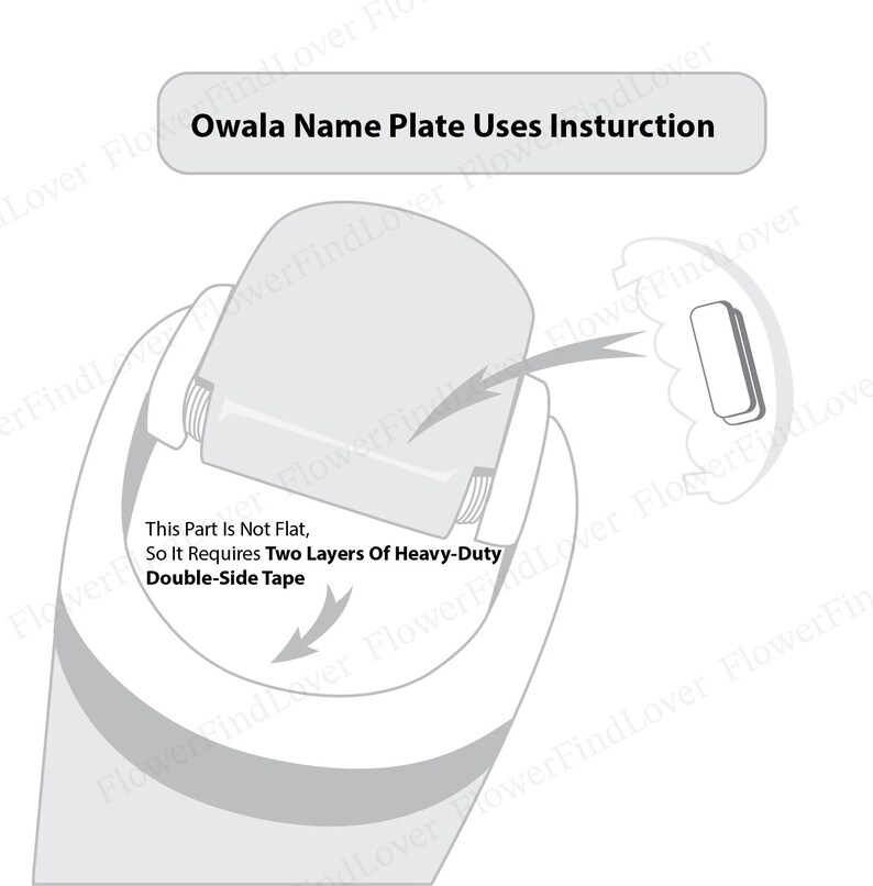 OWALA Name Tag: Scallop Edge Custom Name Plate for FreeSip image 5