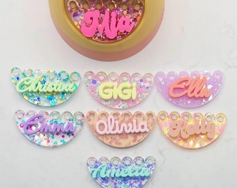 OWALA Name Tag: Scallop Edge Custom Name Plate for FreeSip