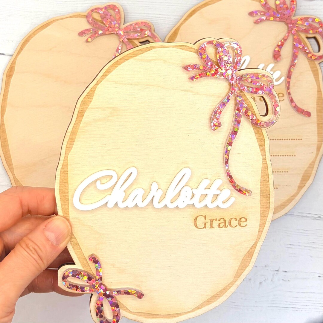 Personalized Baby Stats Sign: Custom Wood Name Announcement Plaque - Etsy