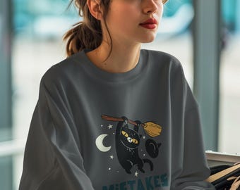 Spooky cat mistakes Unisex Heavy Blend™ Crewneck Sweatshirt
