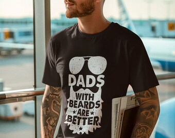 Dad's with beards Unisex Softstyle T-Shirt
