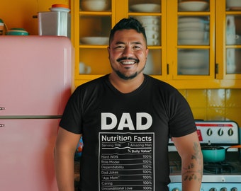 Dad nutrition facts Unisex Softstyle T-Shirt