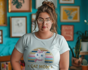 Cat mom Unisex Jersey Short Sleeve Tee