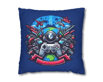 Gamer Spun Polyester Square Pillowcase