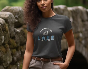 Life is better at the lake Unisex Jersey Short Sleeve Tee