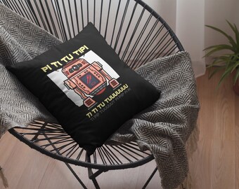 R2 Faux Suede Square Pillow