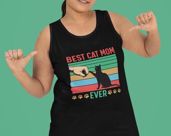 Best cat mom Unisex Jersey Tank