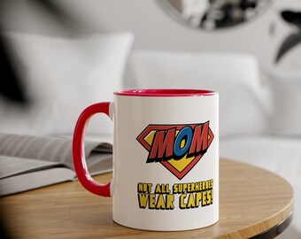 Super mom Accent Mugs, 11oz